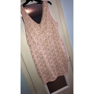 Sequin Crochet Bodycon Dress